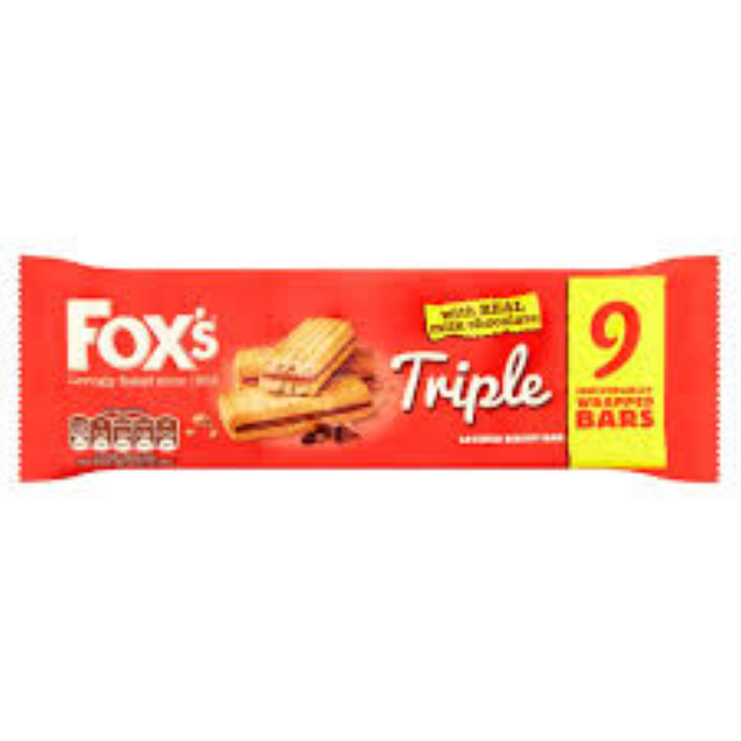 FOX'S TRIPLE LAYERED BIS BAR 9PK